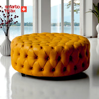 Smarto Relax Puf Evolene Ayaksız Kapitoneli Dekoratif 100x45 cm