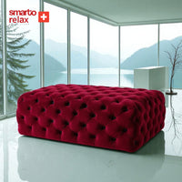Smarto Relax Puf Soglio Ayaksız Kapitoneli Dekoratif 100x45x45 cm
