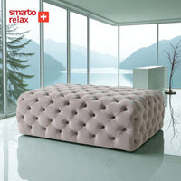 Smarto Relax Puf Soglio Ayaksız Kapitoneli Dekoratif 100x45x45 cm