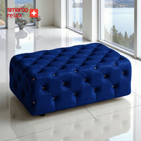 Smarto Relax Puf Guarda Ayaksız Kapitoneli Dekoratif 80x45x45 cm