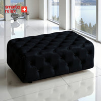 Smarto Relax Puf Guarda Ayaksız Kapitoneli Dekoratif 80x45x45 cm