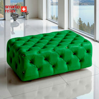 Smarto Relax Puf Guarda Ayaksız Kapitoneli Dekoratif 80x45x45 cm