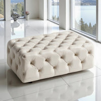Smarto Relax Puf Guarda Ayaksız Kapitoneli Dekoratif 80x45x45 cm