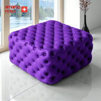 Smarto Relax Puf Poschiavo Ayaksız Kapitoneli Dekoratif 100x100x45 cm