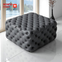Smarto Relax Puf Poschiavo Ayaksız Kapitoneli Dekoratif 100x100x45 cm