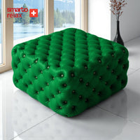 Smarto Relax Puf Poschiavo Ayaksız Kapitoneli Dekoratif 100x100x45 cm