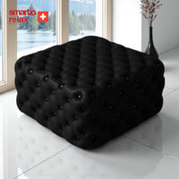 Smarto Relax Puf Poschiavo Ayaksız Kapitoneli Dekoratif 100x100x45 cm