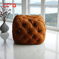 Smarto Relax Puf Zinal Ayaksız Kapitoneli Kare 45x45 cm