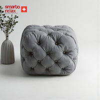 Smarto Relax Puf Zinal Ayaksız Kapitoneli Kare 45x45 cm