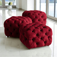 Smarto Relax Puf Zinal Ayaksız Kapitoneli Kare 45x45 cm