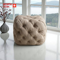 Smarto Relax Puf Zinal Ayaksız Kapitoneli Kare 45x45 cm