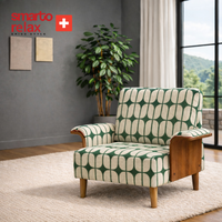 Smarto Relax İstabul Ahşap İskelet Kolçaklı Tekli Modül Koltuk 80x80 – Polyester Kumaş – Ahşap Ayaklı