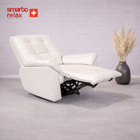 Smarto Relax TV Koltuğu Basel Elektrikli Masajlı Sırt Dayanağı Kontrol Panelli Ergonomik Deri Dekoratif Baba Koltuğu