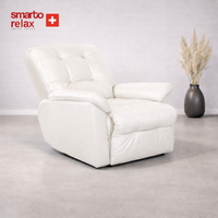 Smarto Relax TV Koltuğu Basel Elektrikli Masajlı Sırt Dayanağı Kontrol Panelli Ergonomik Deri Dekoratif Baba Koltuğu
