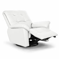 Smarto Relax Basel Elektrikli Masajlı Döner Sallanan TV Koltuğu Kontrol Panelli Ergonomik Gerçek Deri Baba Koltuğu