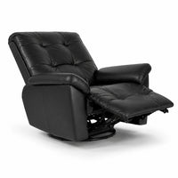 Smarto Relax Basel Elektrikli Masajlı Döner Sallanan TV Koltuğu Kontrol Panelli Ergonomik Gerçek Deri Baba Koltuğu