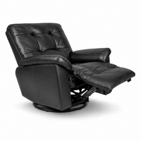 Smarto Relax TV Koltuğu Basel Elektrikli Masajlı Döner ve Sallanan Mekanızmalı Sırt Dayanağı Kontrol Panelli Ergonomik Deri Dekoratif Baba Koltuğu