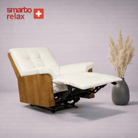 Smarto Relax TV Koltuğu Miami Elektrikli Kontrol Panelli Masaj Panel Ergonomik  Deri Dekoratif Baba Koltuğu