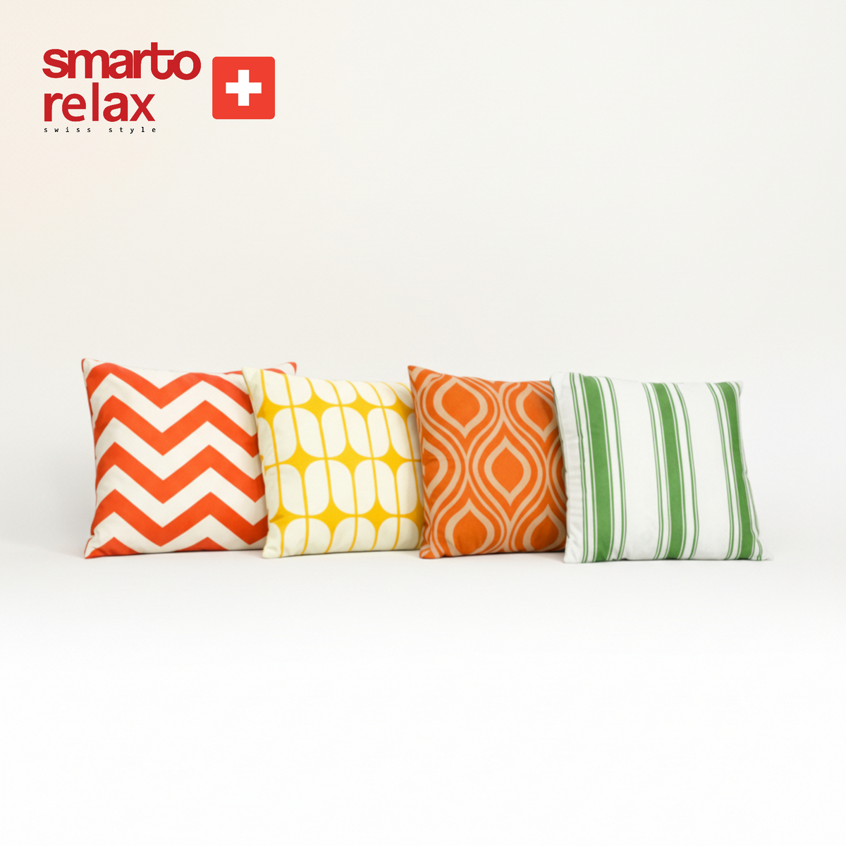 Smarto Relax 4'Lü İçi Dolgulu Kırlent  45x45 cm Kare – Salon & Berjer Kırlenti