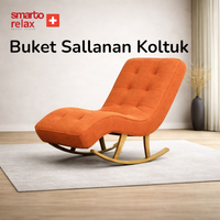 Smarto Relax Dinlenme Koltuğu Napoli 2 Sallanan Ergonomik Beyaz