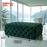 Smarto Relax Puf Soglio Ayaksız Kapitoneli Dekoratif 100x45x45 cm