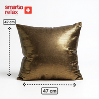 Smarto Relax Antibakteriyel Desenli Dekoratif Dolgulu  Kırlent 45x45 cm