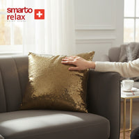 Smarto Relax Antibakteriyel Desenli Dekoratif Dolgulu  Kırlent 45x45 cm