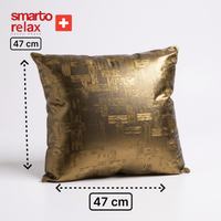 Smarto Relax Antibakteriyel Desenli Dekoratif Dolgulu  Kırlent 45x45 cm
