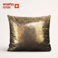 Smarto Relax Antibakteriyel Desenli Dekoratif Dolgulu  Kırlent 45x45 cm
