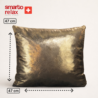 Smarto Relax Antibakteriyel Desenli Dekoratif Dolgulu  Kırlent 45x45 cm