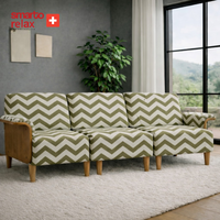 Smarto Relax İstanbul Üçlü Koltuk takımı 270cm – Kumaş Polyester, İskelet Ahşap, Ayak Ahşap