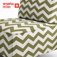 Smarto Relax İstabul Ahşap İskelet Kolçaklı Tekli Modül Koltuk 80x80 – Polyester Kumaş – Ahşap Ayaklı
