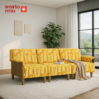 Smarto Relax İstanbul Üçlü Koltuk takımı 270cm – Kumaş Polyester, İskelet Ahşap, Ayak Ahşap