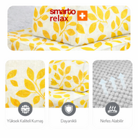 Smarto Relax İstanbul Üçlü Koltuk takımı 270cm – Kumaş Polyester, İskelet Ahşap, Ayak Ahşap