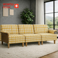 Smarto Relax İstanbul Üçlü Koltuk takımı 270cm – Kumaş Polyester, İskelet Ahşap, Ayak Ahşap