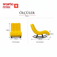 Smarto Relax Dinlenme Koltuğu Paris 2 Sallanan Ergonomik Sarı
