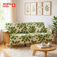 Smarto Relax İstanbul İkili Koltuk 180 cm – Polyester Kumaş, Ahşap İskelet, Ahşap Ayak