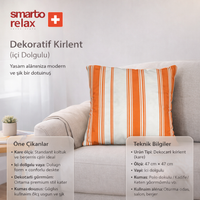 Smarto Relax İçi Dolgulu Kırlent  45x45 cm Kare – Salon & Berjer Kırlenti