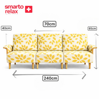 Smarto Relax İstanbul Üçlü Koltuk takımı 270cm – Kumaş Polyester, İskelet Ahşap, Ayak Ahşap