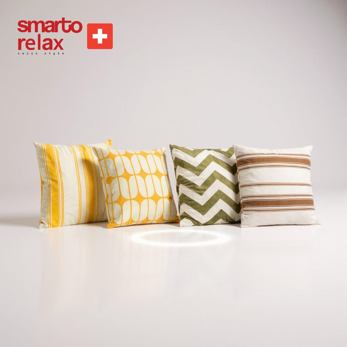 Smarto Relax İçi Dolgulu 4'lü Kırlent  45x45 cm Kare – Salon & Berjer Kırlenti