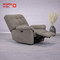 Smarto Relax TV Koltuğu PORTO Comfort Döner Elektrikli Sırt Dayanağı Kontrol Panelli Ergonomik 8 farkli renk seçenek Dekoratif Baba Koltuğu