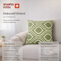 Smarto Relax İçi Dolgulu Kırlent  45x45 cm Kare – Salon & Berjer Kırlenti