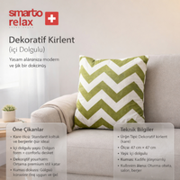 Smarto Relax İçi Dolgulu Kırlent  45x45 cm Kare – Salon & Berjer Kırlenti