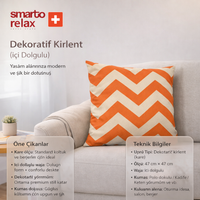 Smarto Relax İçi Dolgulu Kırlent  45x45 cm Kare – Salon & Berjer Kırlenti