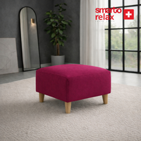 Smarto Relax Babyface Kare Puf 60x60×45 – Ahşap Ayak
