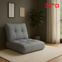 Smarto Relax Sırtlıklı Yer Minderi 80×40 cm | Kapitoneli Zemin Oturma Minderi