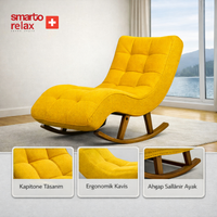Smarto Relax Dinlenme Koltuğu Paris 2 Sallanan Ergonomik Sarı