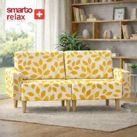 Smarto Relax Lego İkili Koltuk Ahşap Ayaklı