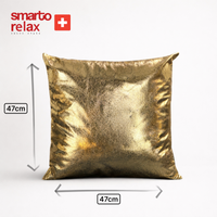 Smarto Relax Tekli Antibakteriyel Desenli Dekoratif Dolgulu  Kırlent 45x45 cm