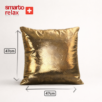 Smarto Relax Tekli Antibakteriyel Desenli Dekoratif Dolgulu  Kırlent 45x45 cm